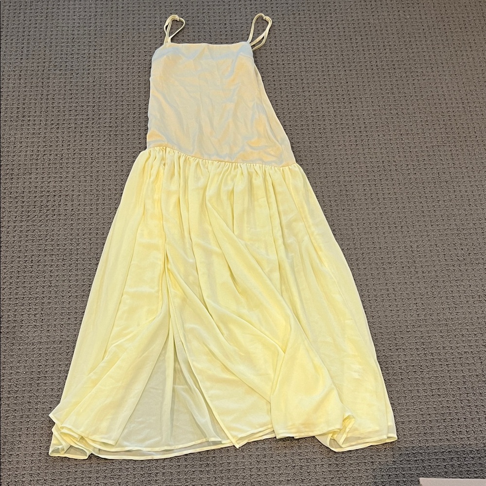 Peppermayo Light Yellow Maxi Dress